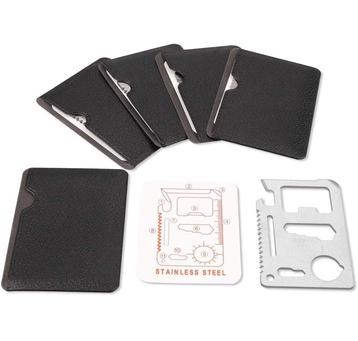 11 in 1 Tools For Men Beer Opener Survival Tool Credit Card Size Fits For Wal…