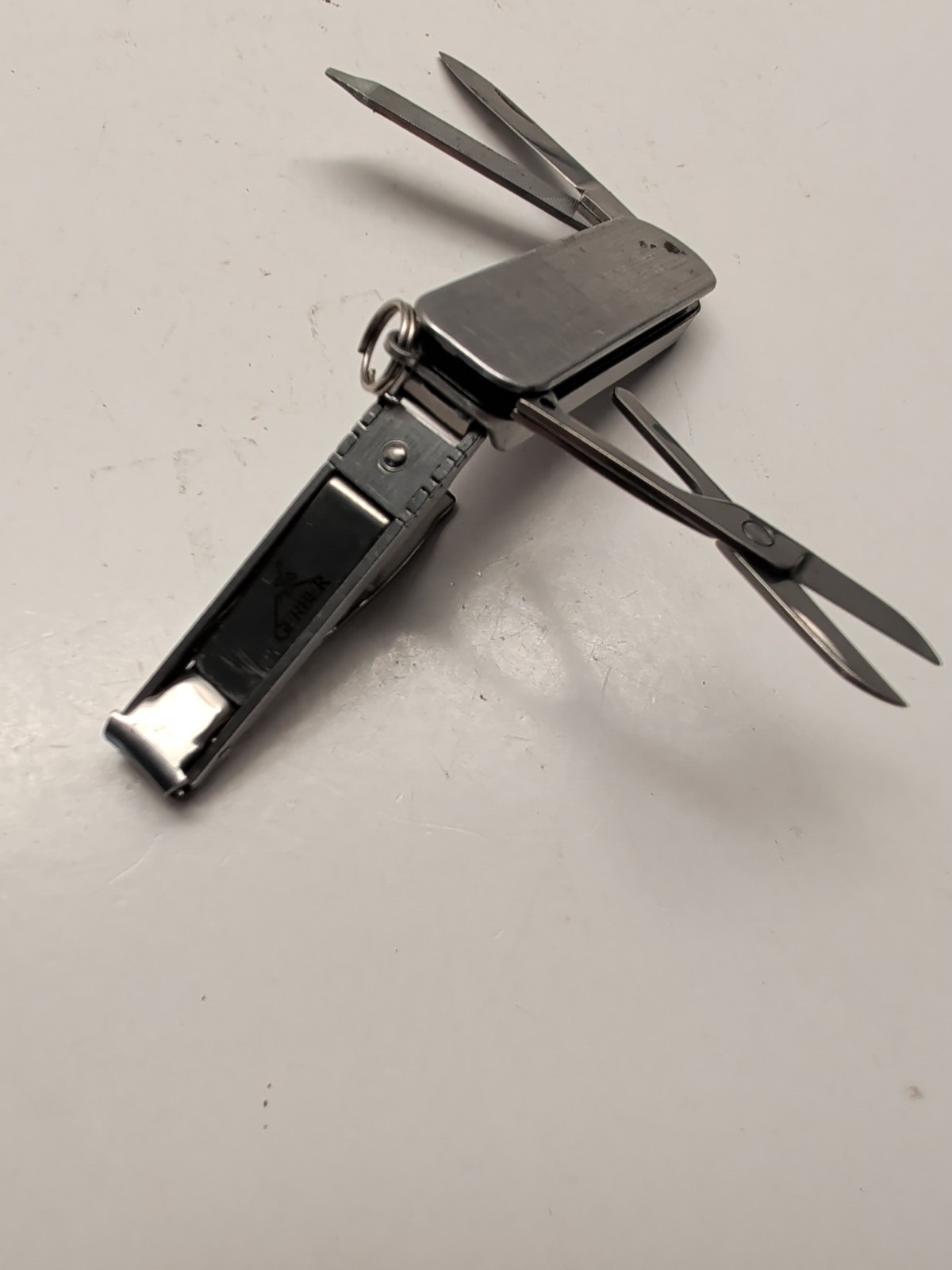 Gerber Deluxe Utility Clippers 22-07166 Scissors File Knife Key Ring Stainless