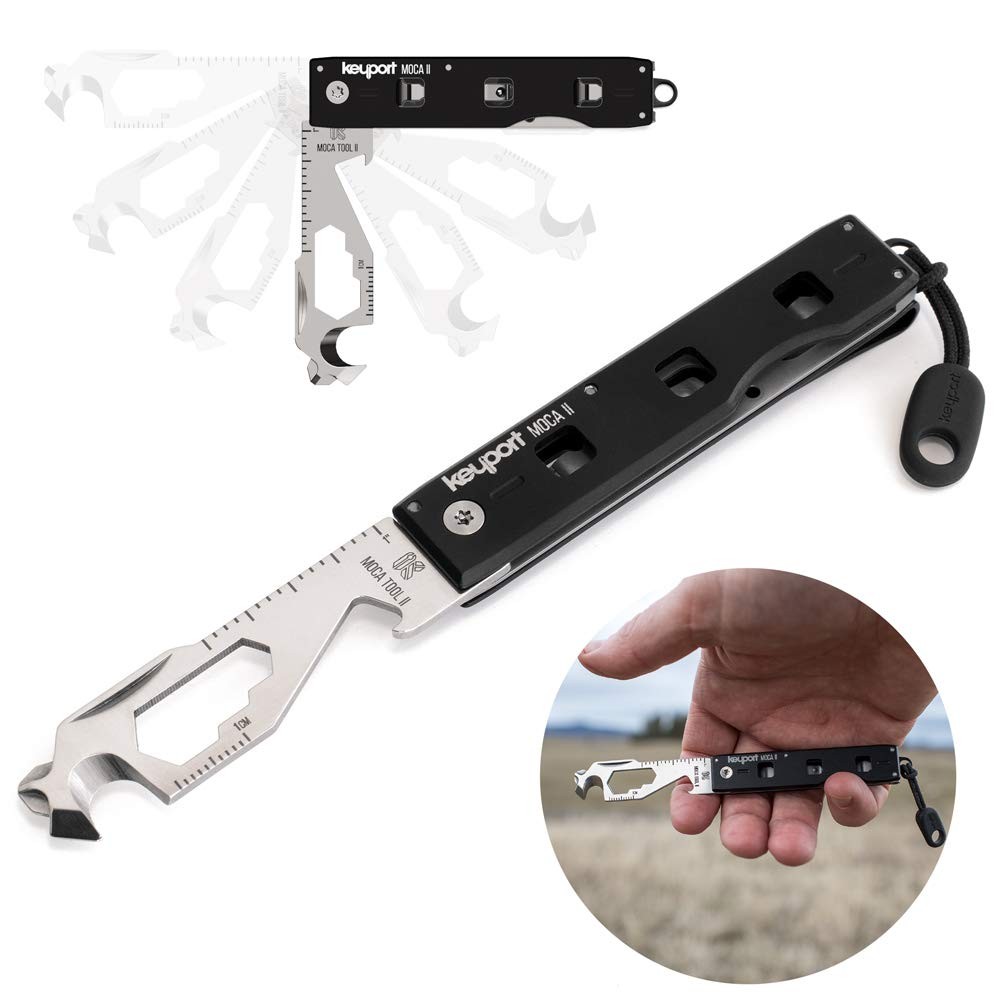 Compact 11-in-1 Keychain Multitool with Pocket Clip & ParaPull – Bottle Opene…