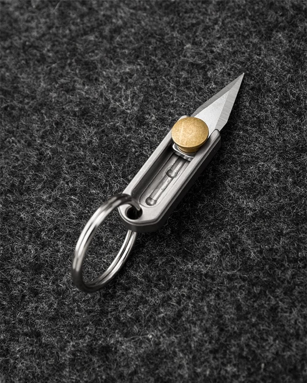 EDC Titanium Metal Alloy Light Weight Mini Little Tiny Small Wallet Button Push