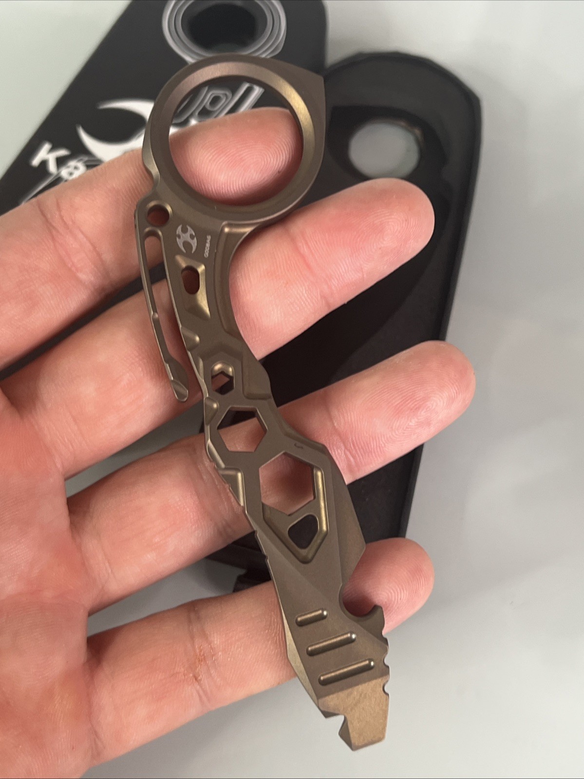 KANSEPT PryMate Golden Titanium Pry Bar Multitool G008A6