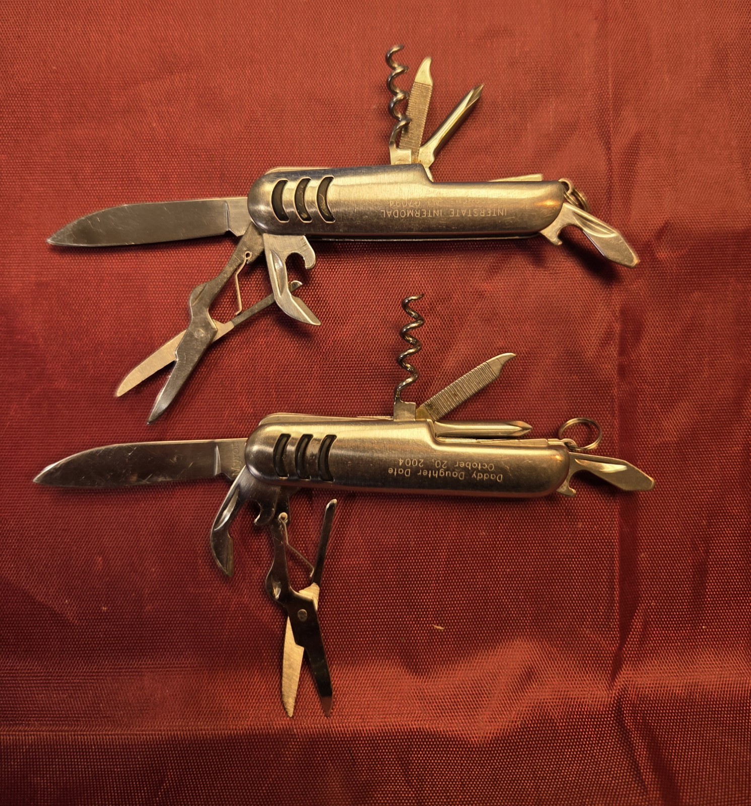 VTG Myron Multi Tool Utility Pocket Knife 7 Tool Silver / chrome + 1 unbranded