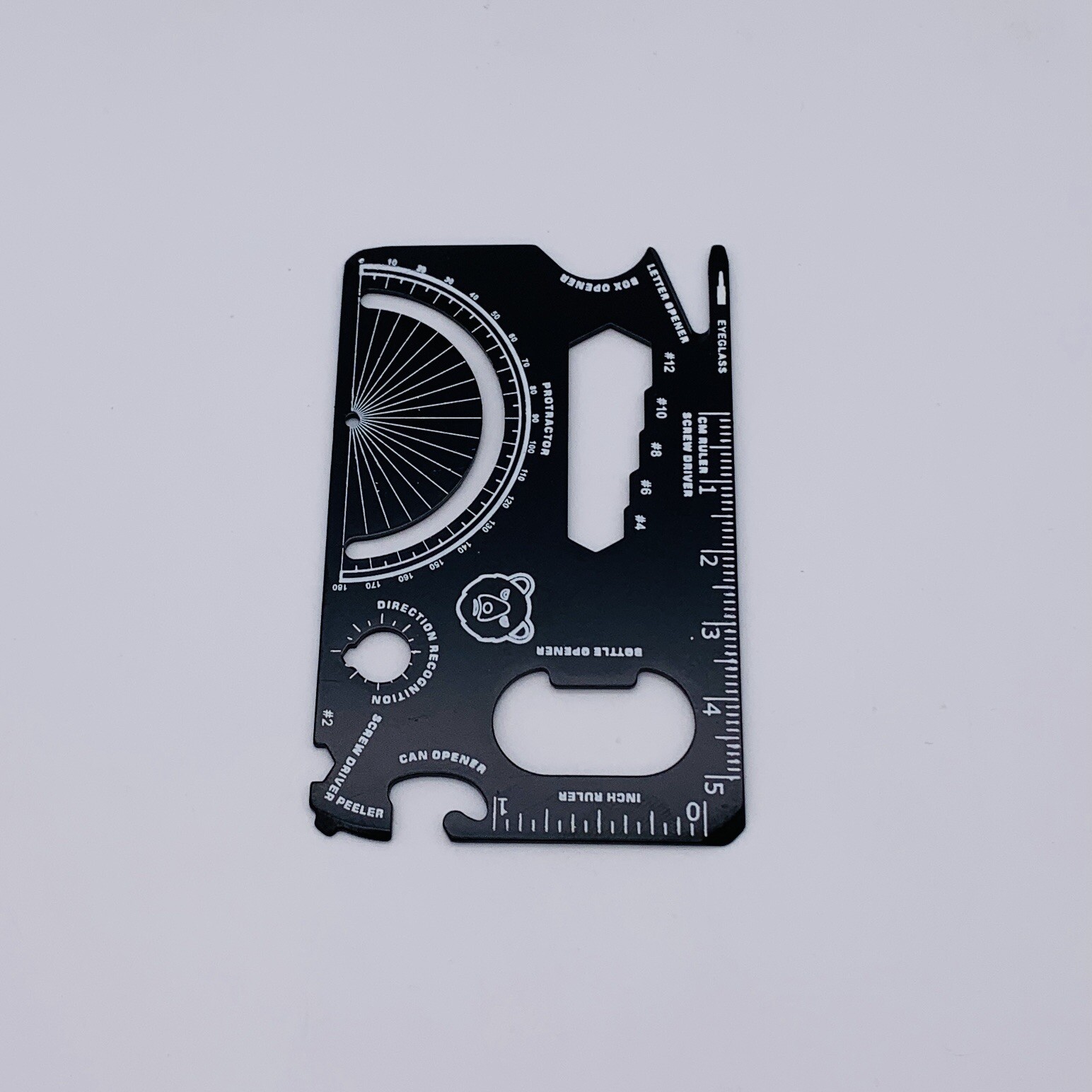 Heleman 19 in 1 Tools Multi Tool Metal Card Model RZ001 Black – Open Box