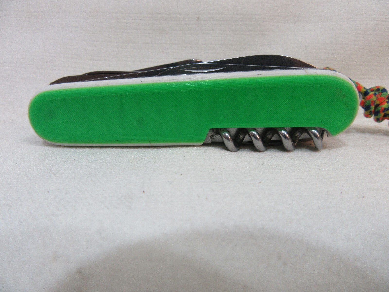 Victorinox Champion C? 91mm Swiss Army Knife Green W/Pinstripe Pre 1991?