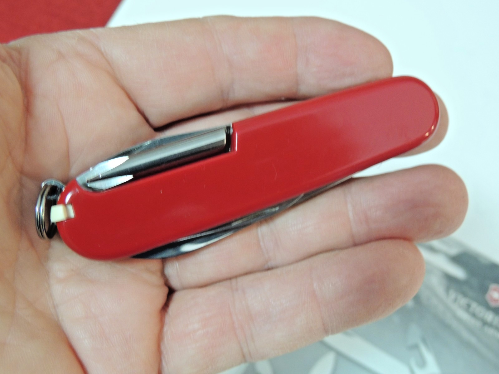 Original Swiss Army Knife Red Tinker Victorinox New in open Package 12 Functions
