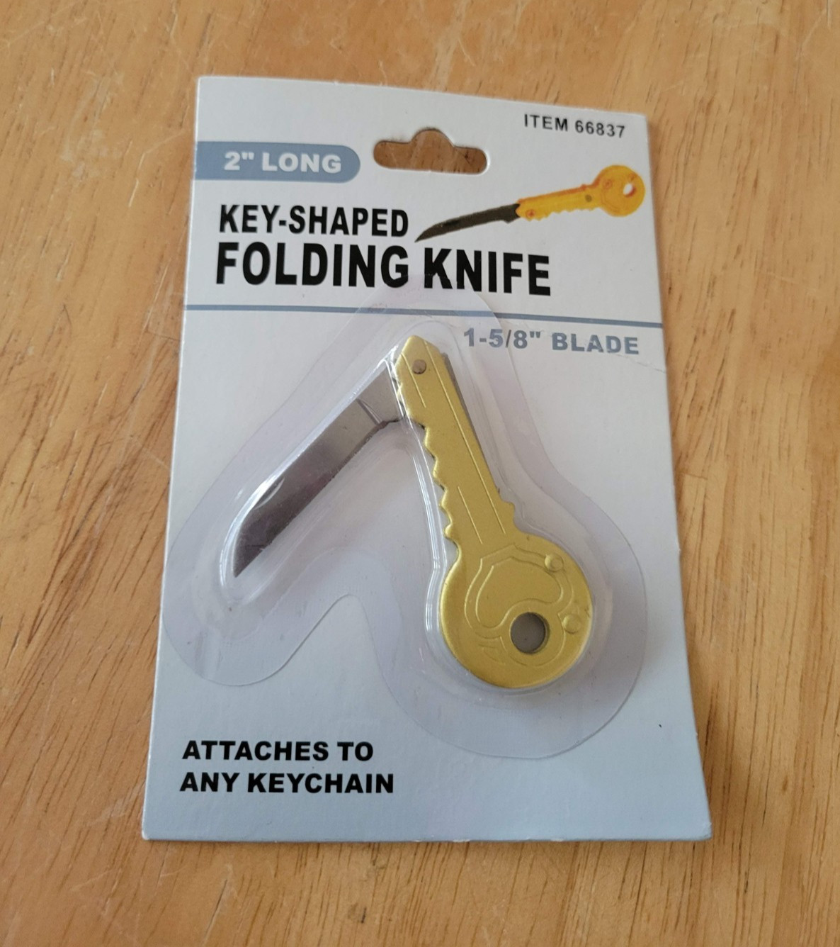 Folding Knife KEY SHAPED Small 1- 5/8″ Blade