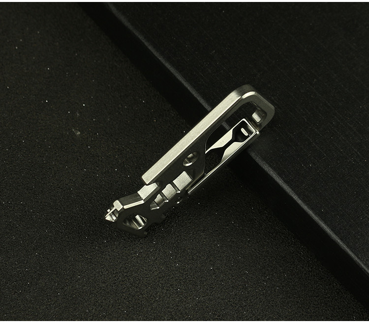 TC4 Titanium Mechanic Key Chain Carabiner Opener Outdoor Camping Multi EDC Tool