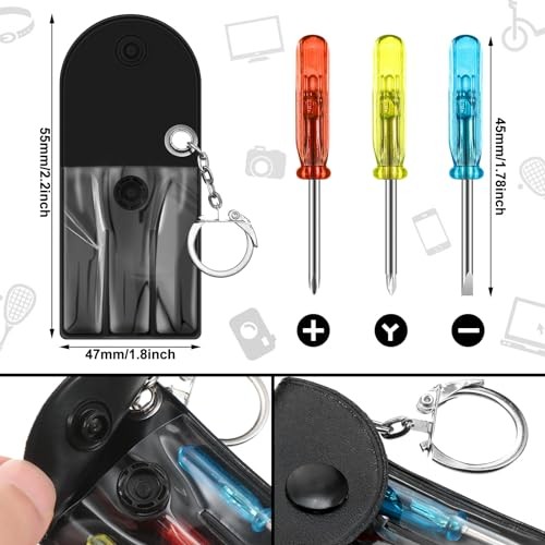 168 Pcs Mini Screwdriver Tape Keychain Set Multitool