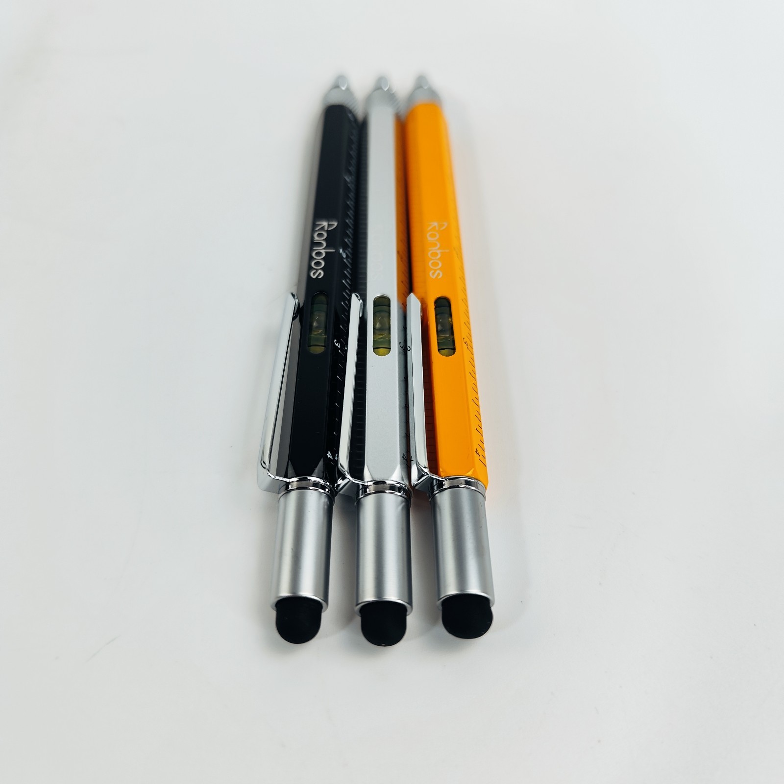 6-in-1 Multi-Function Pen with Ruler, Screwdriver & Touchscreen Stylus, 3 Colors
