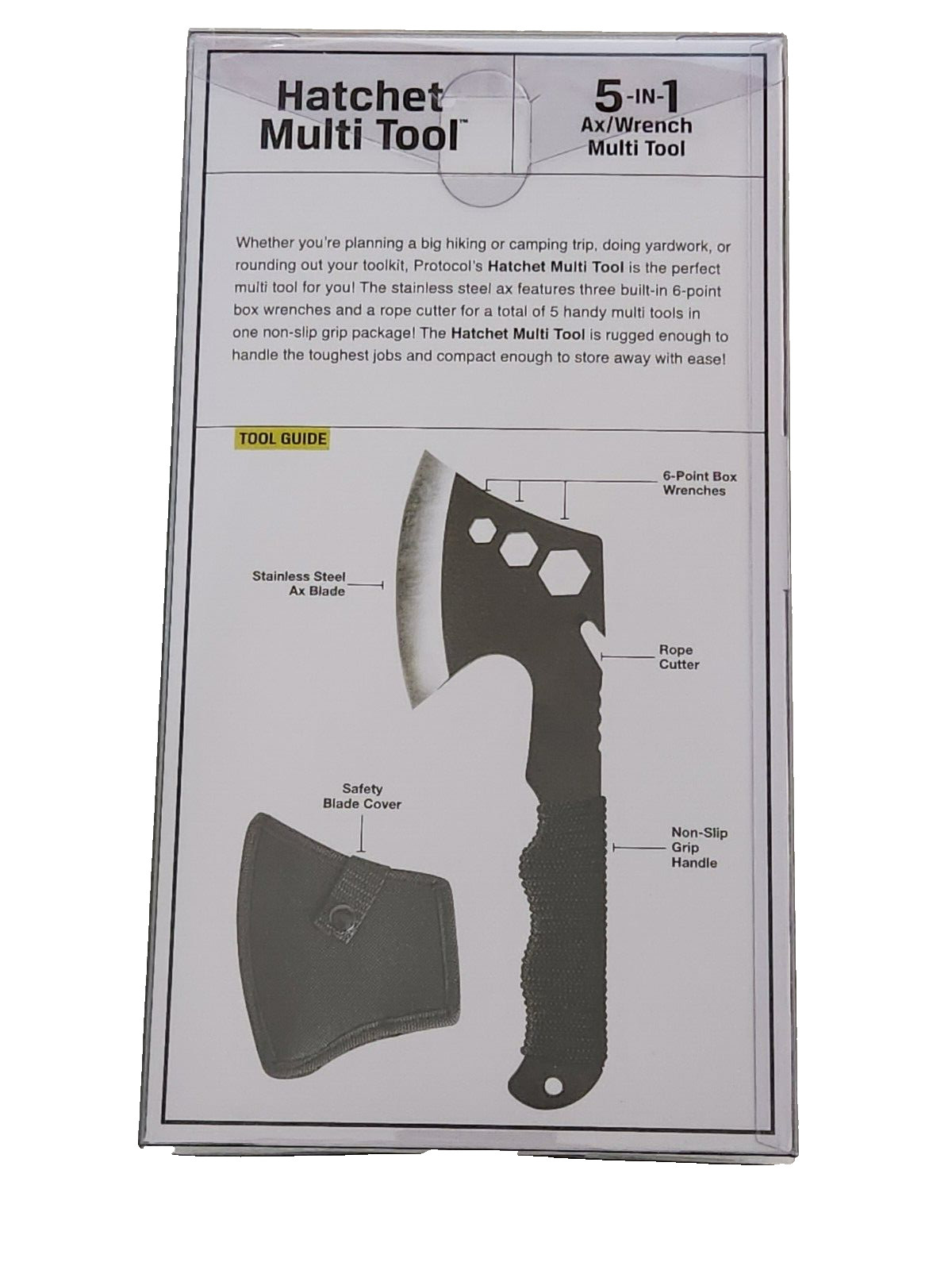 PROTOCOL HATCHET MULTI TOOL STAINLESS STEEL/SHARP