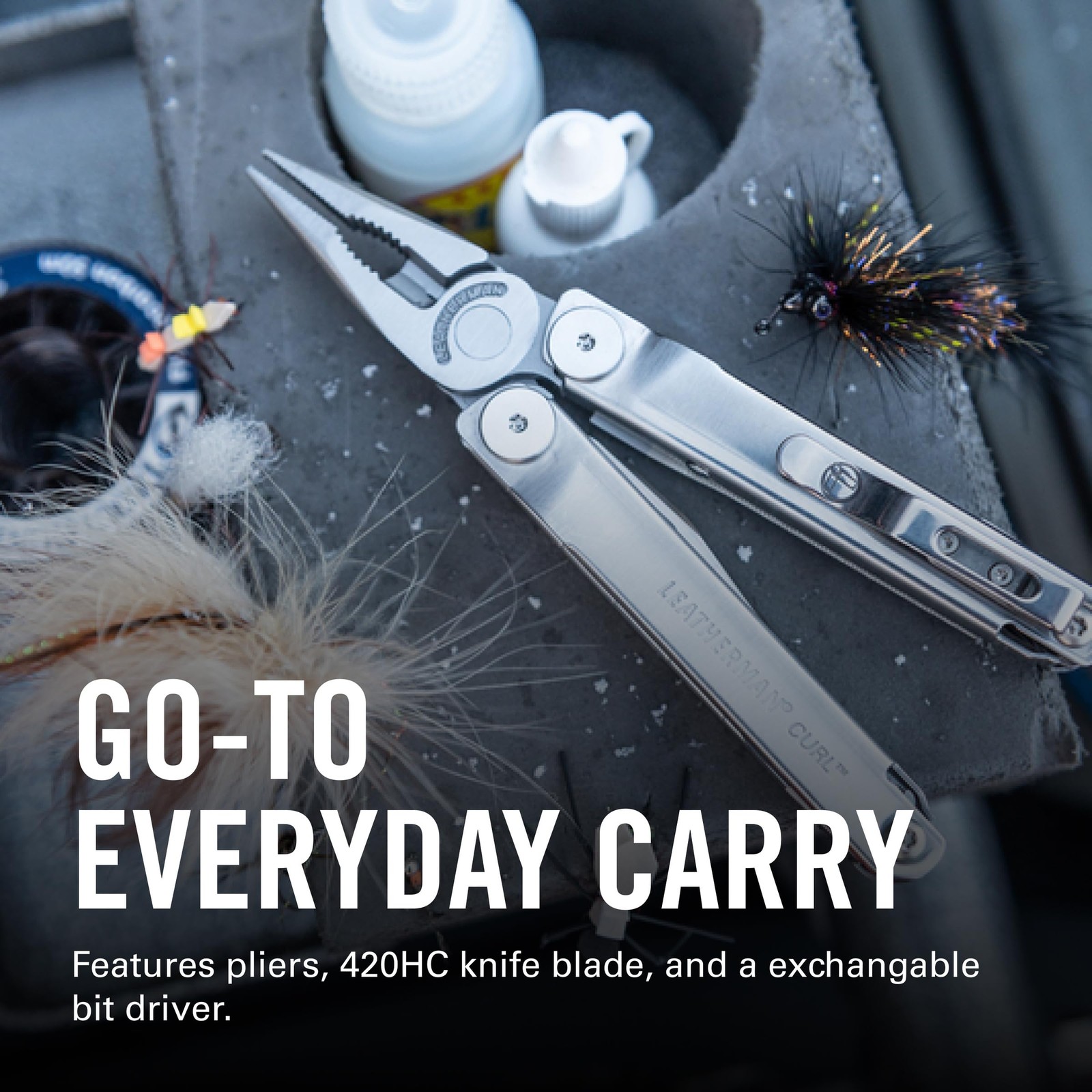 LEATHERMAN Curl Multitool Stainless Steel Everyday Carry EDC