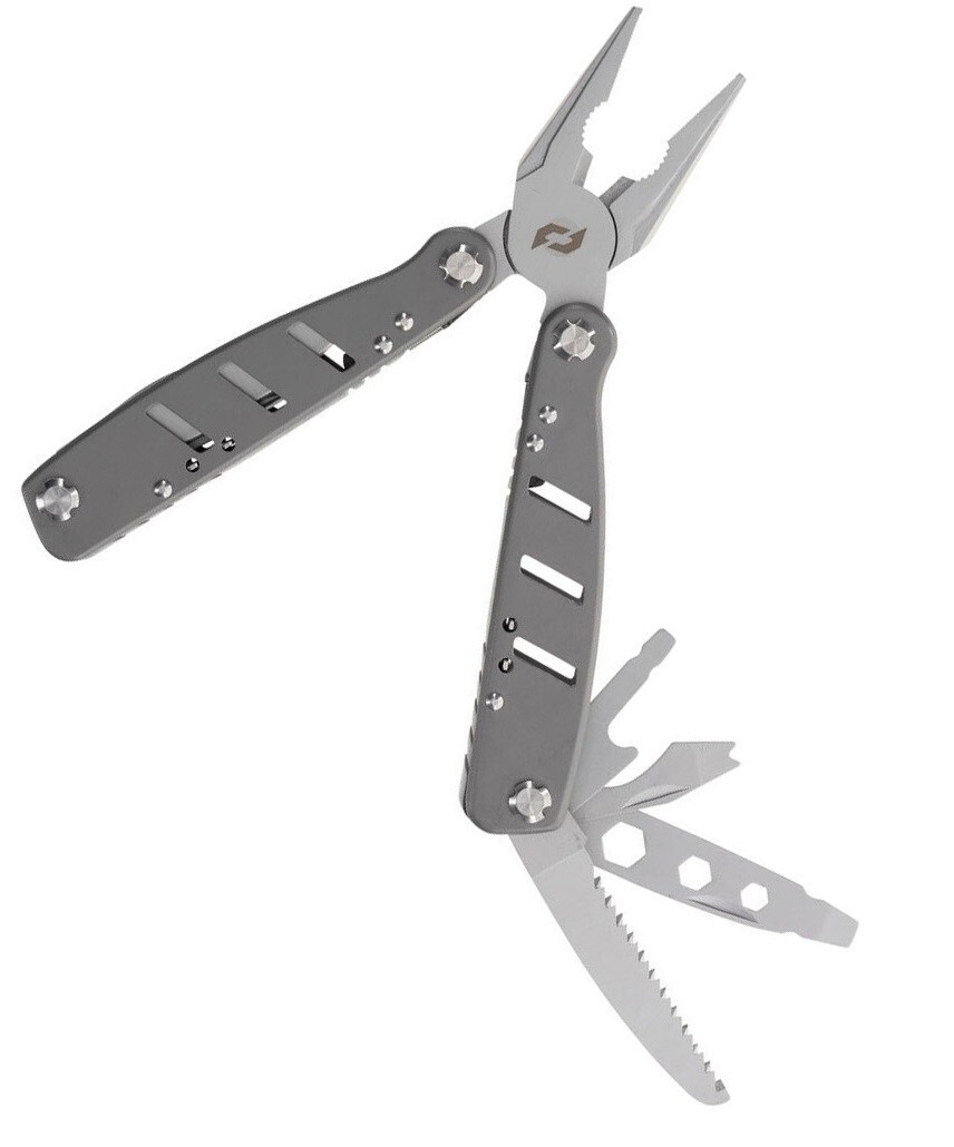 Schrade Callous Multi Tool 14 Tools And Ruler With Grey Stainless Steel Handles