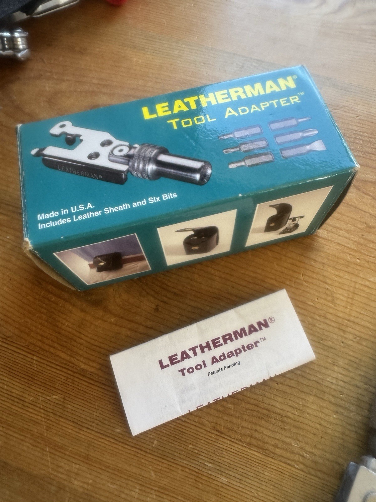 Leatherman Super Tool 200 w/ NOS Tool Adapter, Bits, Holder, Sheath