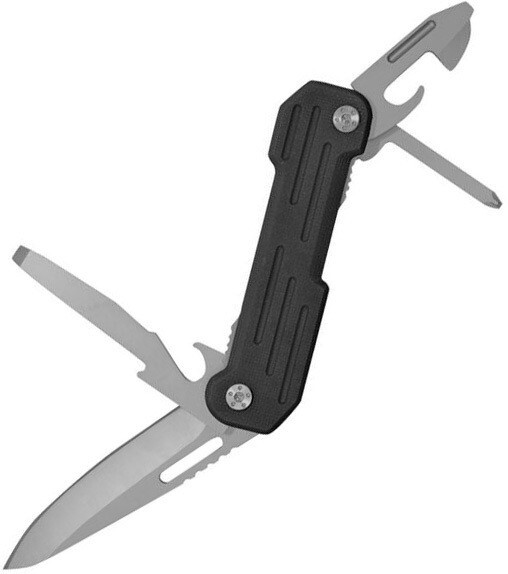 Camillus Multi Tool Pocket Knife Titanium Bonded 420 Steel Blade Blak G10 Handle