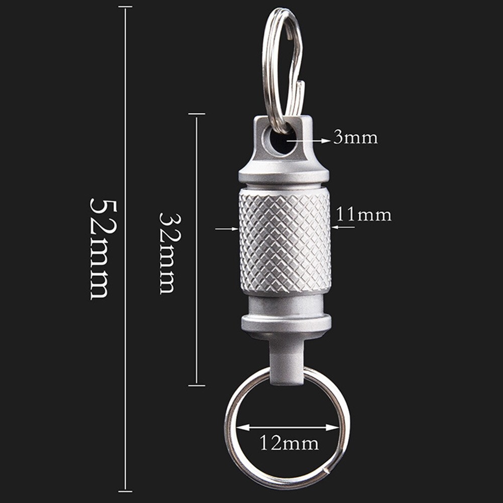 TitaniumAlloy Keychain Detachable Car Key Holder?? Swivel Quick-Release Tool