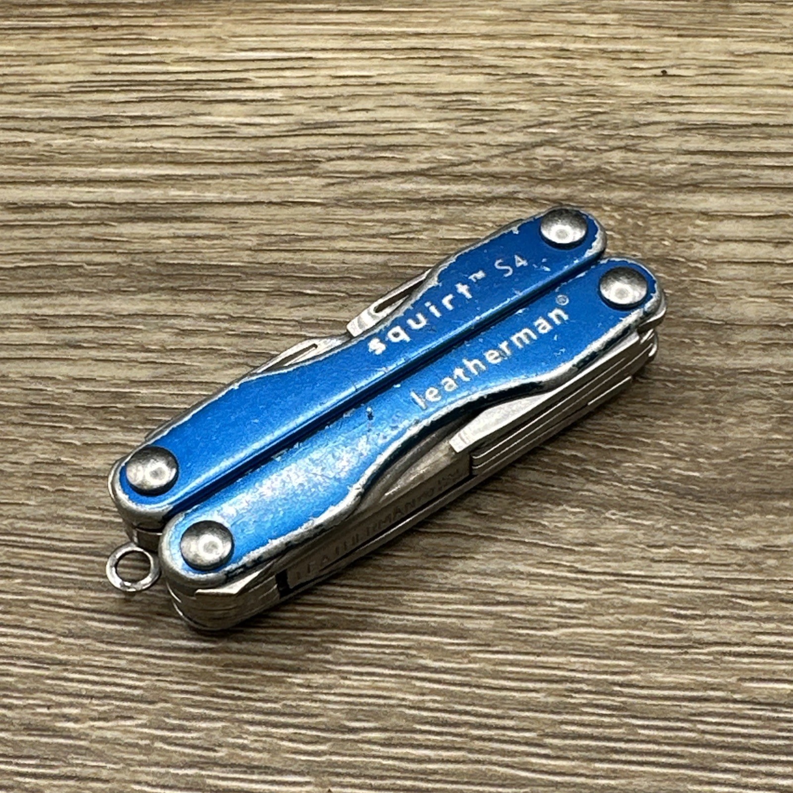 Leatherman Squirt S4 Blue Multitool Discontinued Made in the USA