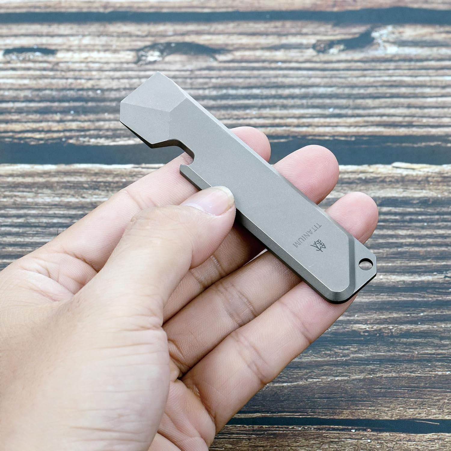 Titanium EDC Pry Bar with Bottle Opener Function Portable Multi Tool