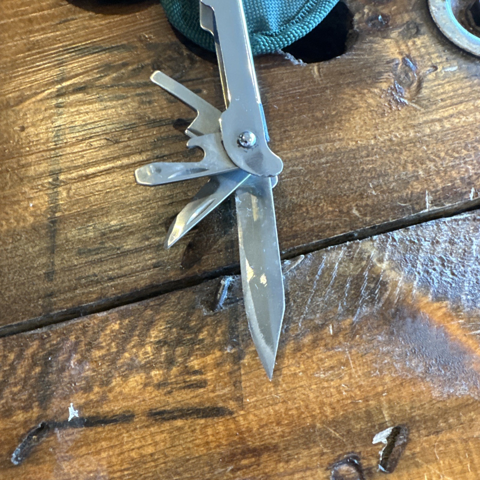 Vintage American Camper Stainless Steel Multi Tool W/ Nylon Case & Bits