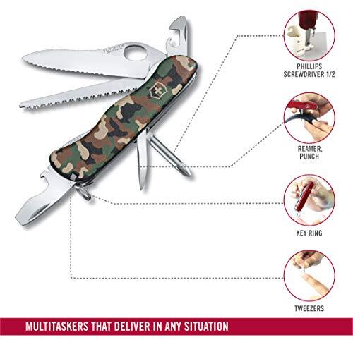 Victorinox One-Hand Trekker Swiss Army Knife 12 Function Swiss Made Pocket