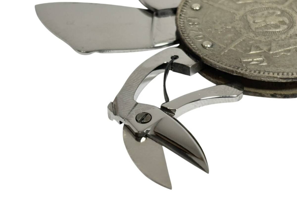HERMES Coin knife Multi tool Silver ELOI PERNET Vintage with box