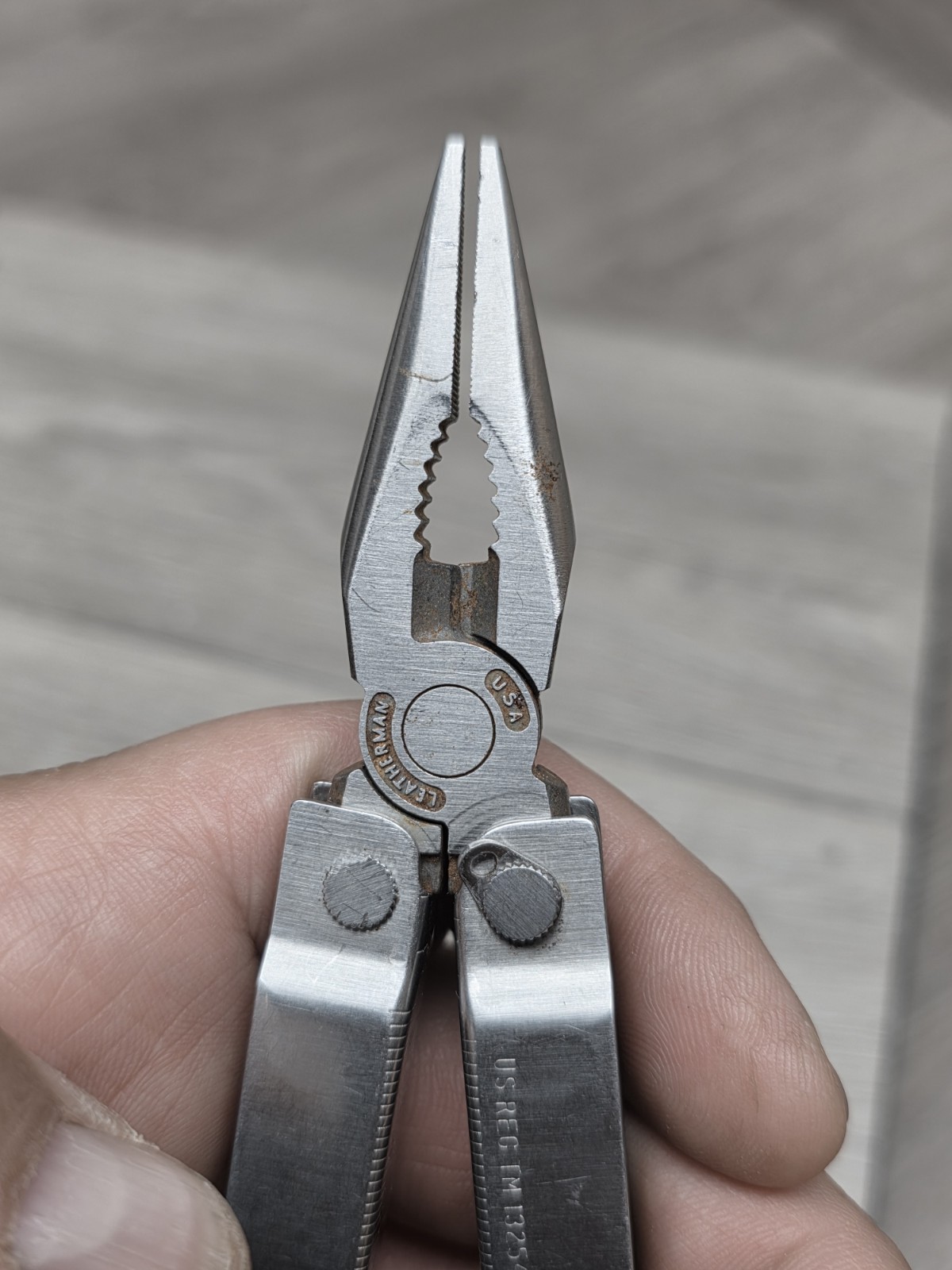 Vtg 1995 Leatherman Tool Multi Camp Survival Pliers Knife Vintage USA READ!!