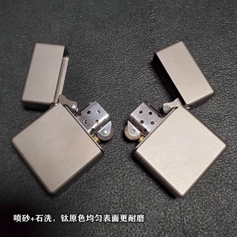 EDC Titanium Alloy Square Box Large Hinge Thick Shell Windproof Portable Tools