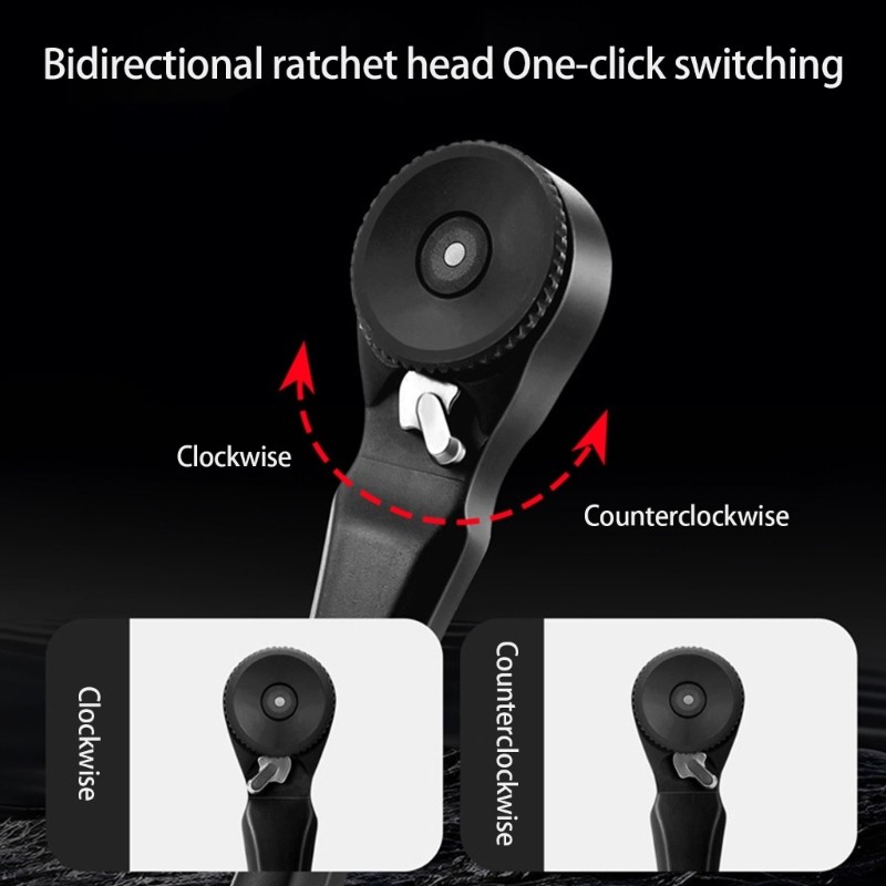 Two Way Ratchet Wrench Key Tool Set for Bike Portable