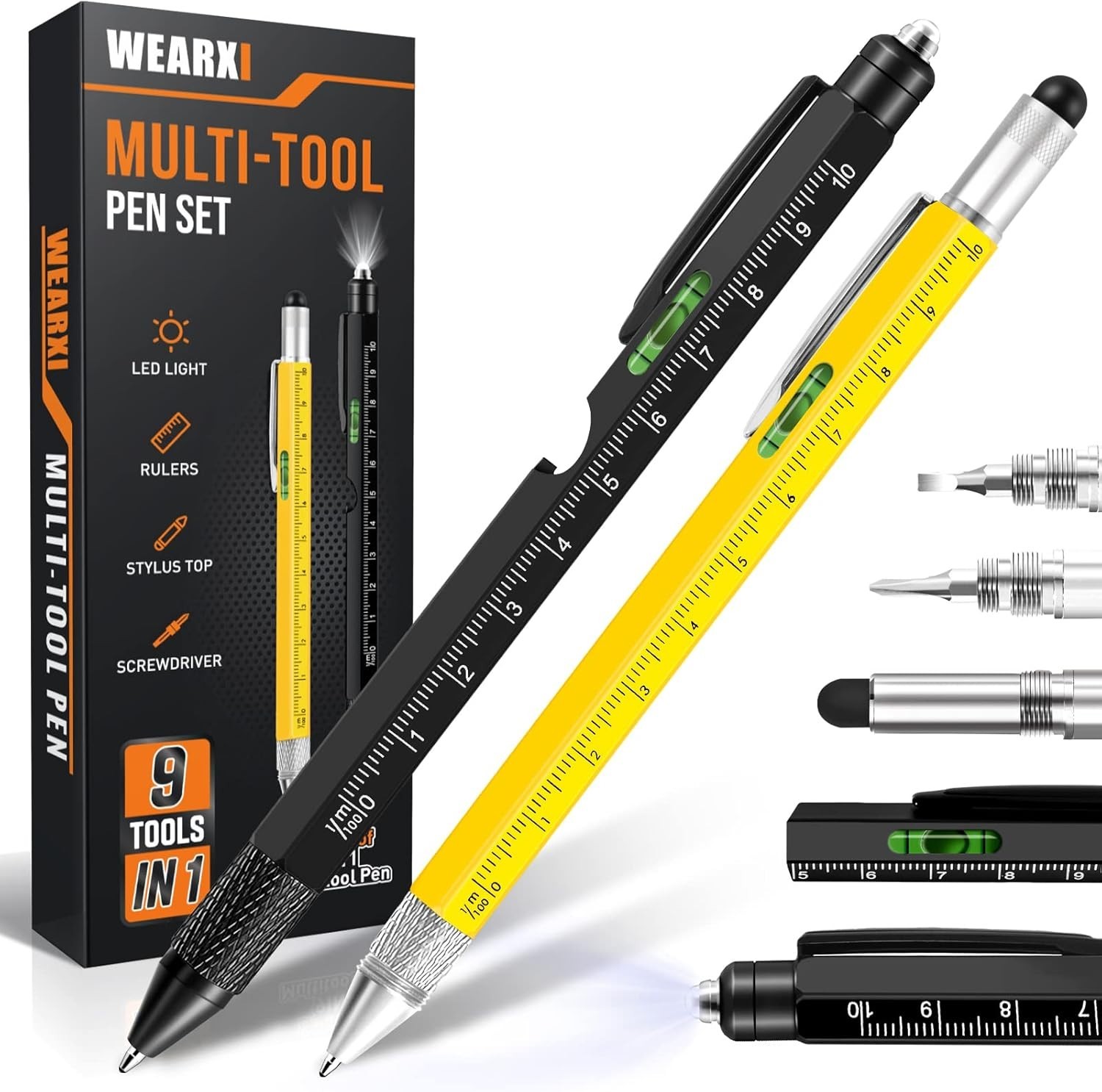 Multifunctional 9-in-1 Pen for Men – Perfect Holiday Gift in Elegant Packaging