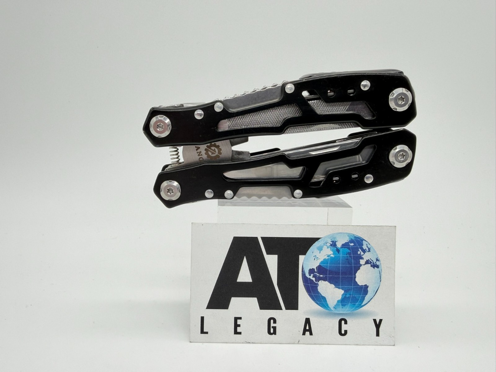 FANGFO 15-in-1 Multi-Tool Black Skeletonized Heavy Duty Pocket Pliers EDC Tool