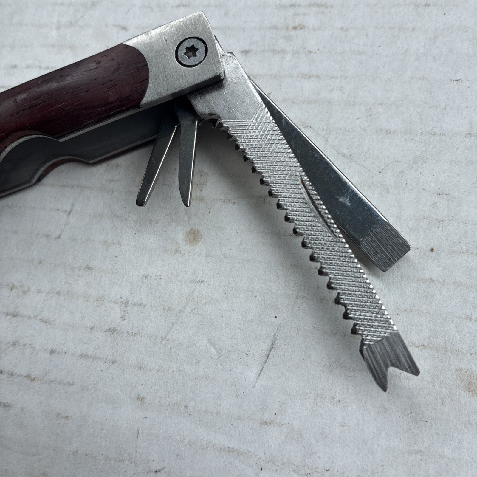 Sheffield Stainless Multi Tool Pliers File Knife Phillips Flathead Opener +read
