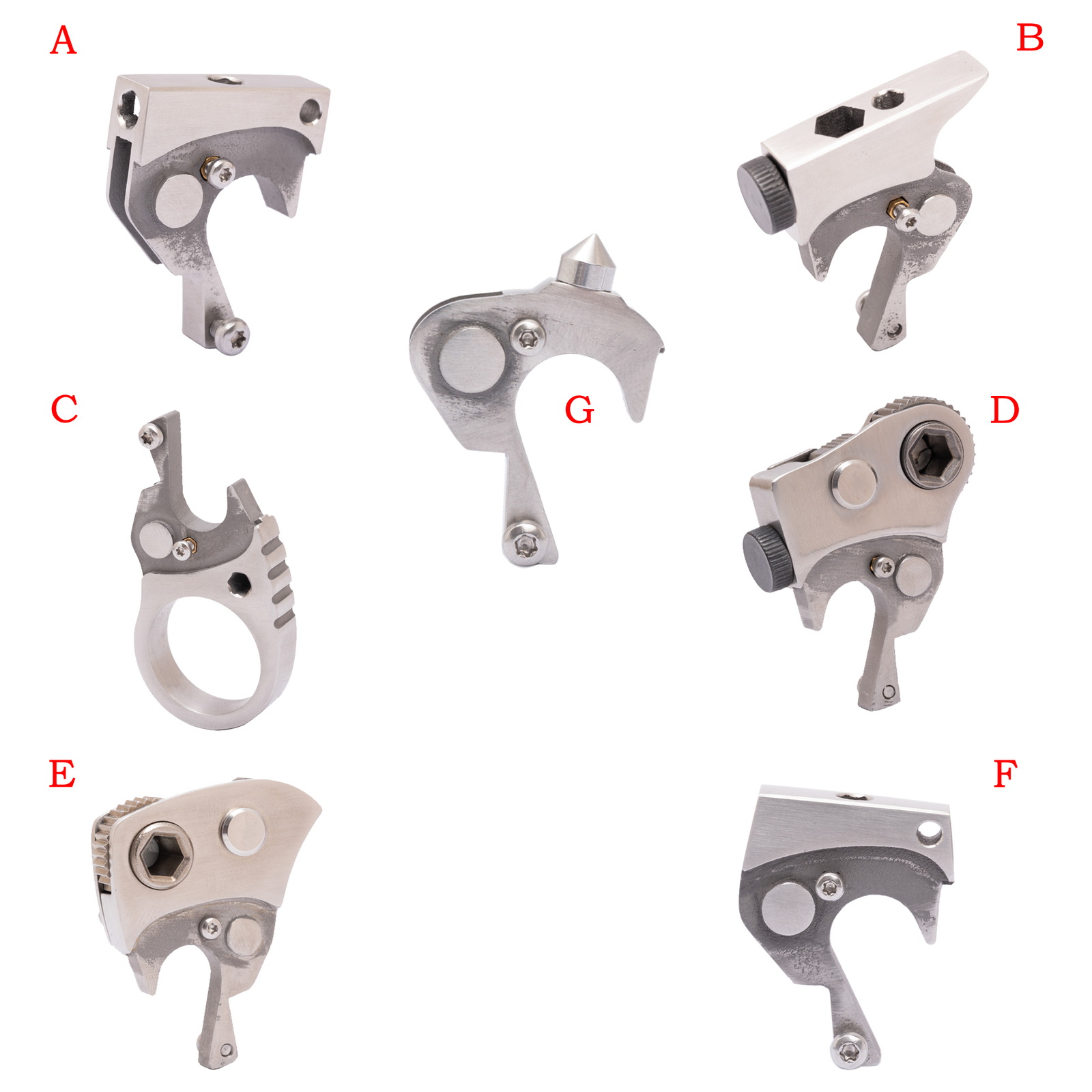 For Leatherman Skeletool DIY Modification Carabiner Attachment Hammer 4mm 6.35mm