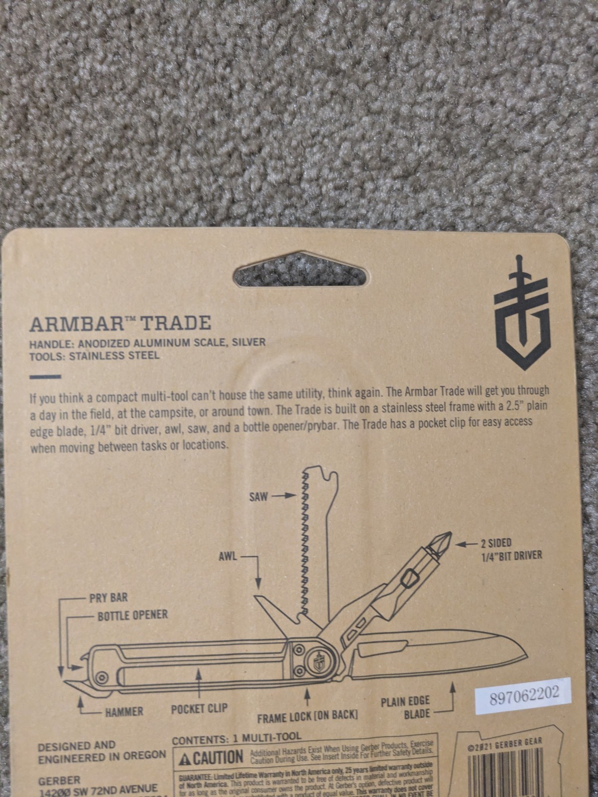 Gerber Armbar Trade Multi Tool 8 Tools