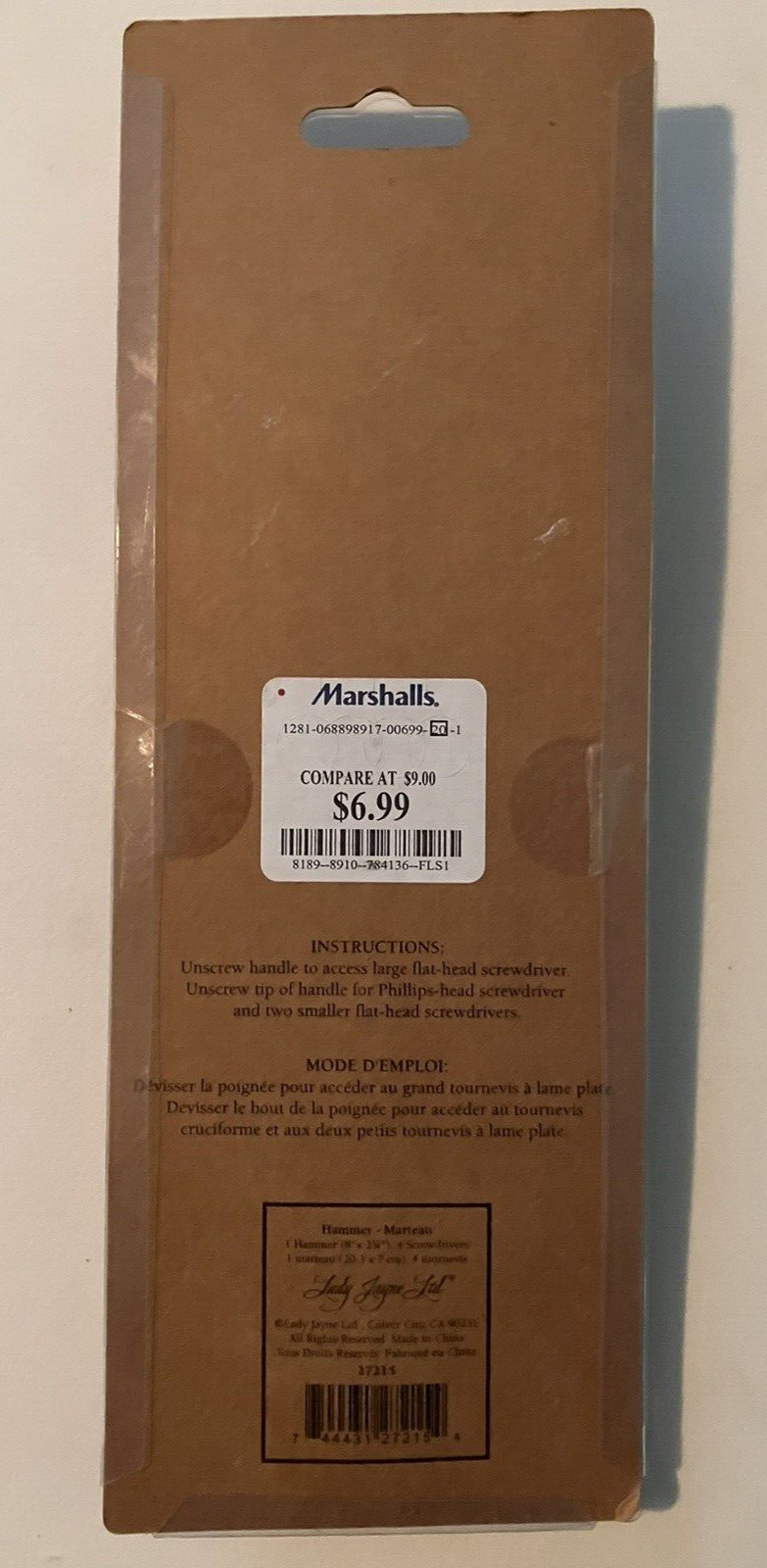 Hammer / Screwdriver Five in One Multi Tool NEW