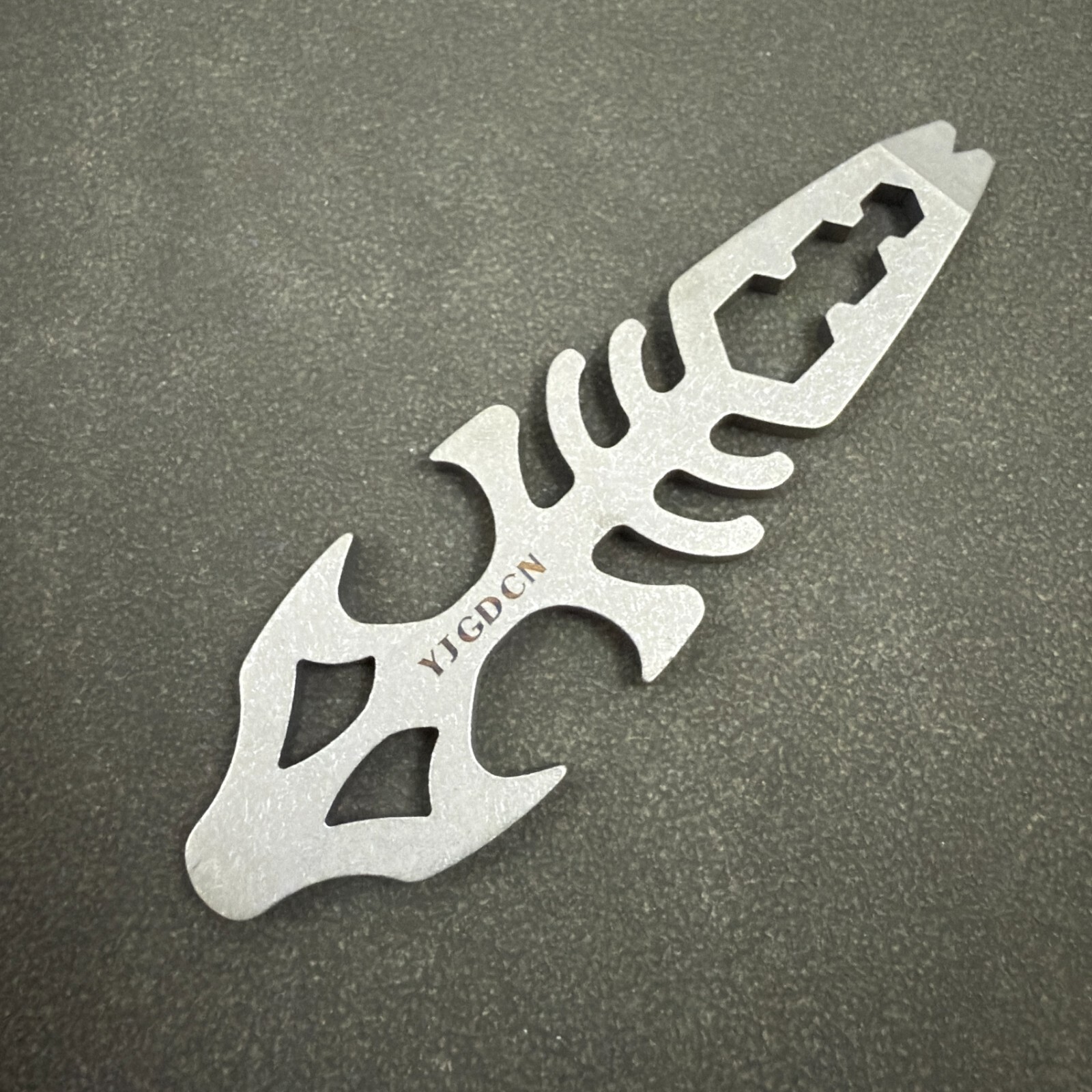 RIHE Design TC4 TITANIUM outdoors PRY Bar TOOL EDC bottle opener Keel design