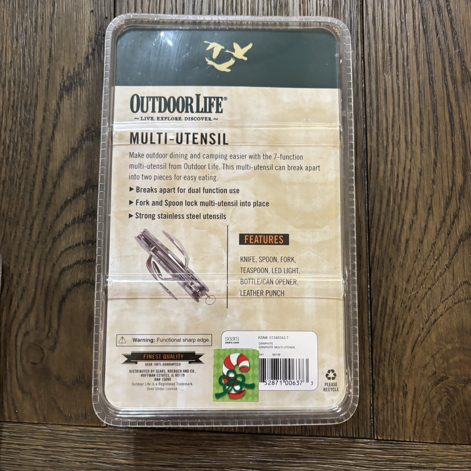 Outdoor Life Multi-Utensil Stainless