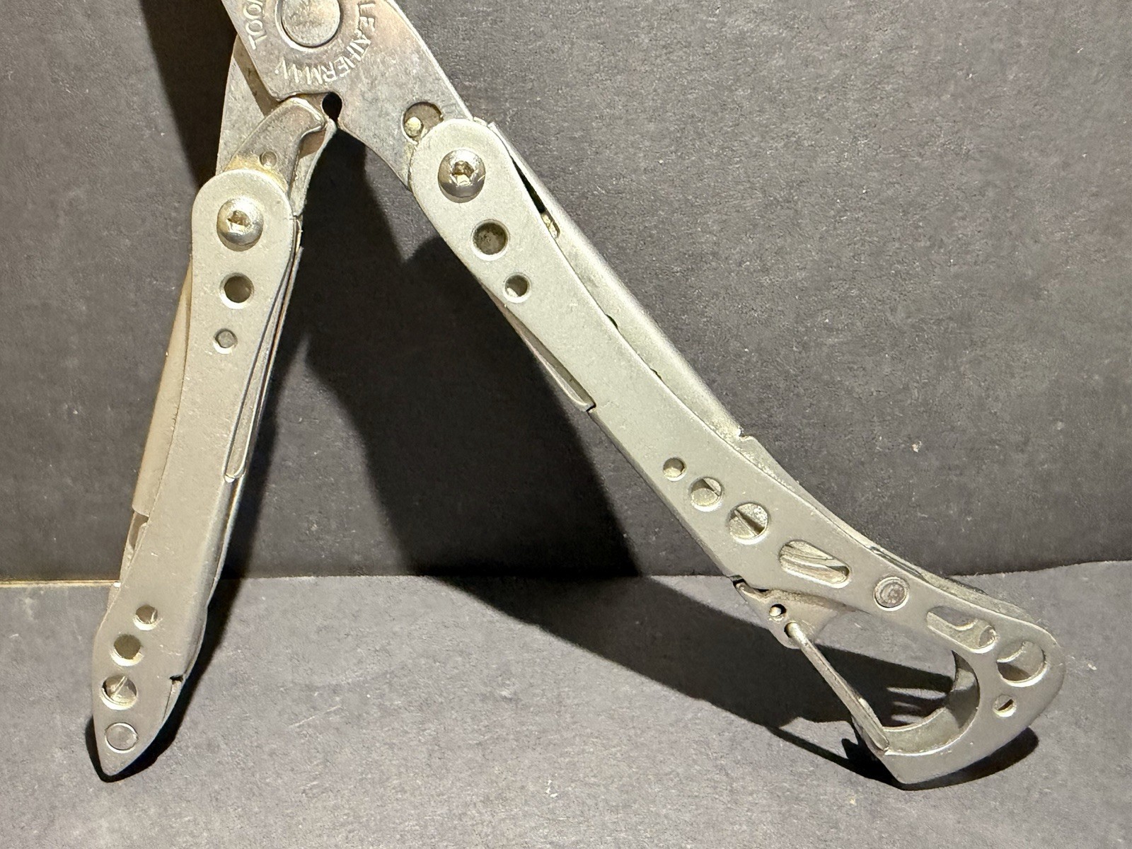 LEATHERMAN STYLE CS Black Multi-Tool Knife File Tweezer Carabiner