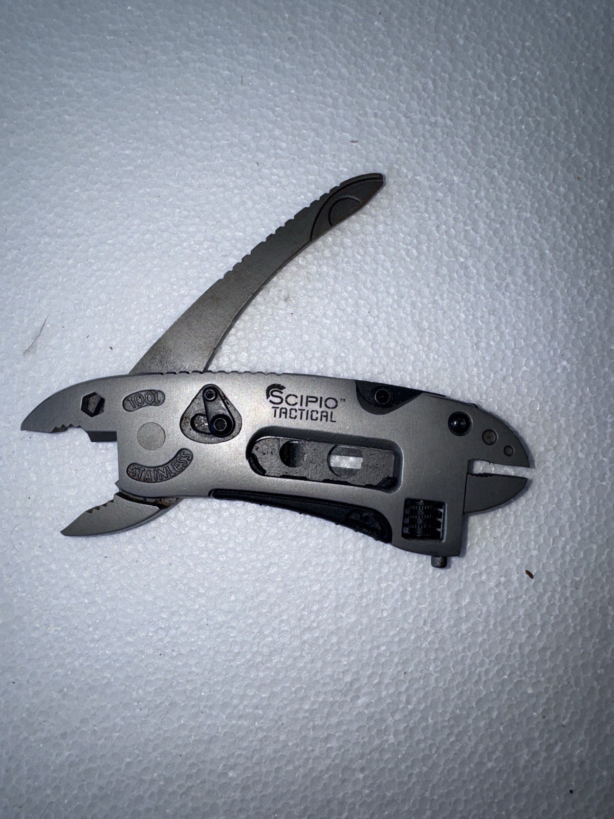 Scipio Tactical Stainless Multi Tool Adjustable Wrench Pliers Knife