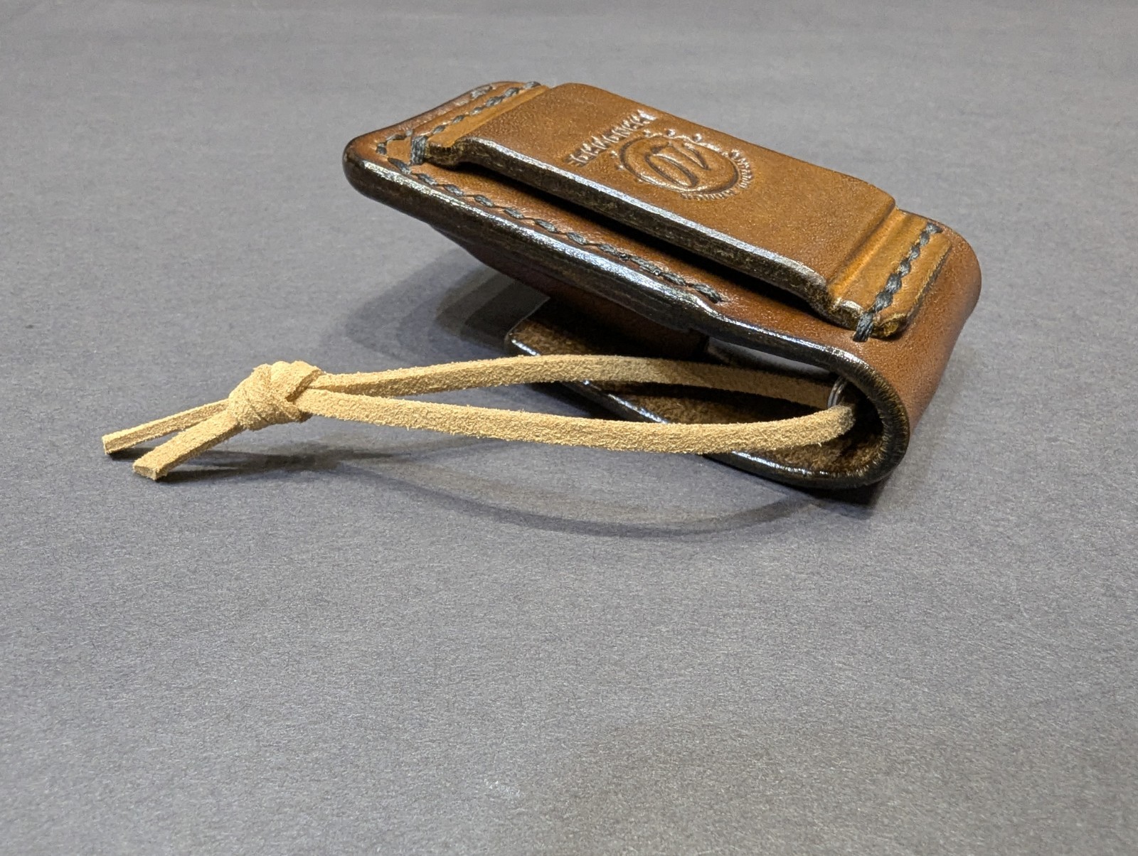 Leatherman Micra Keychain Tool w/ Custom Handmade Leather Holster