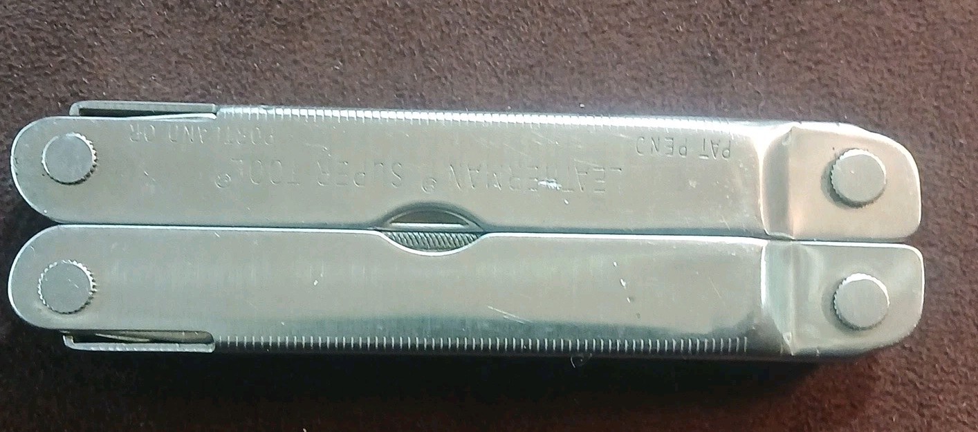 Vintage Pat. Pend. Letherman Super Tool With Blk Nylon Sheath, U.S.A.