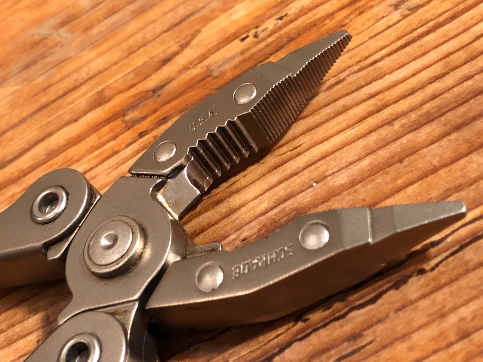 Vintage 90s Schrade USA ST1L Tough Tool Folding Multi-Tool Pliers & Belt Pouch