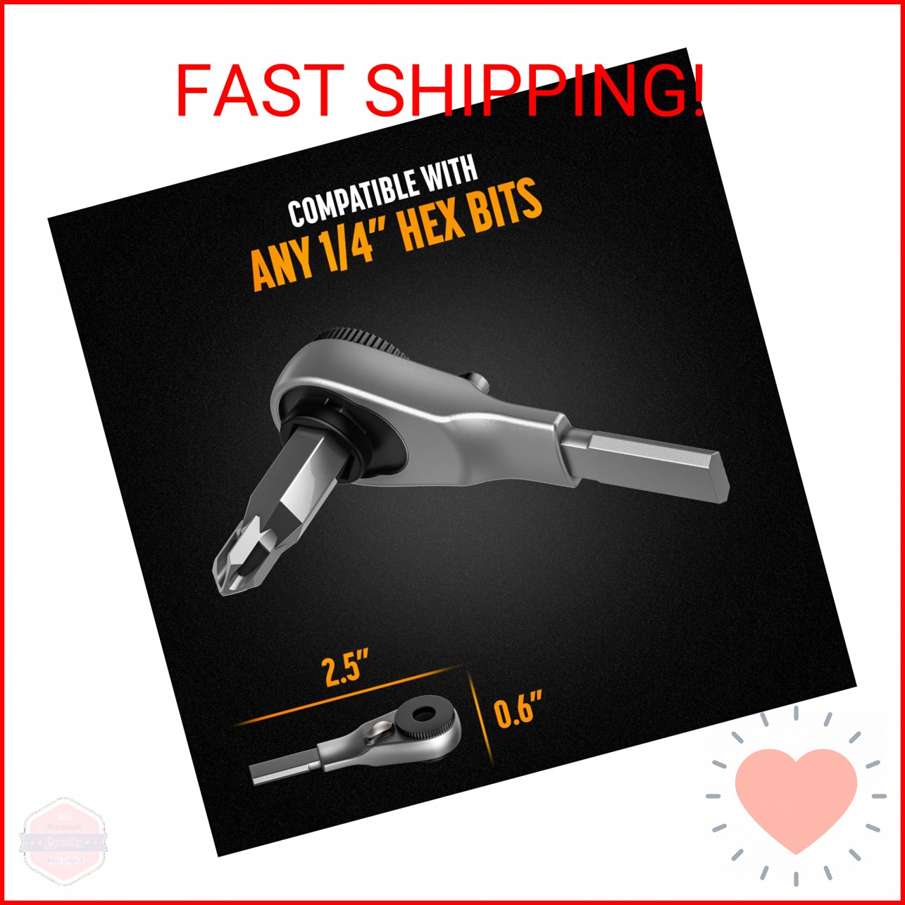 GALVANOX Flat-end Ratchet Driver Designed for Leatherman Models – Compatible wit