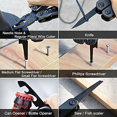 Multitool Pliers Multi Tool Pocket Knife with Screwdriver Ideal Gifts for Men…