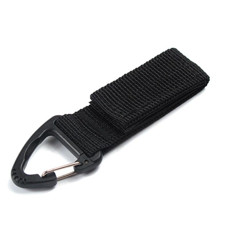Tactical Molle Nylon Knapsack Keychain Waist Bag Triangle Backpack Hook Buckle