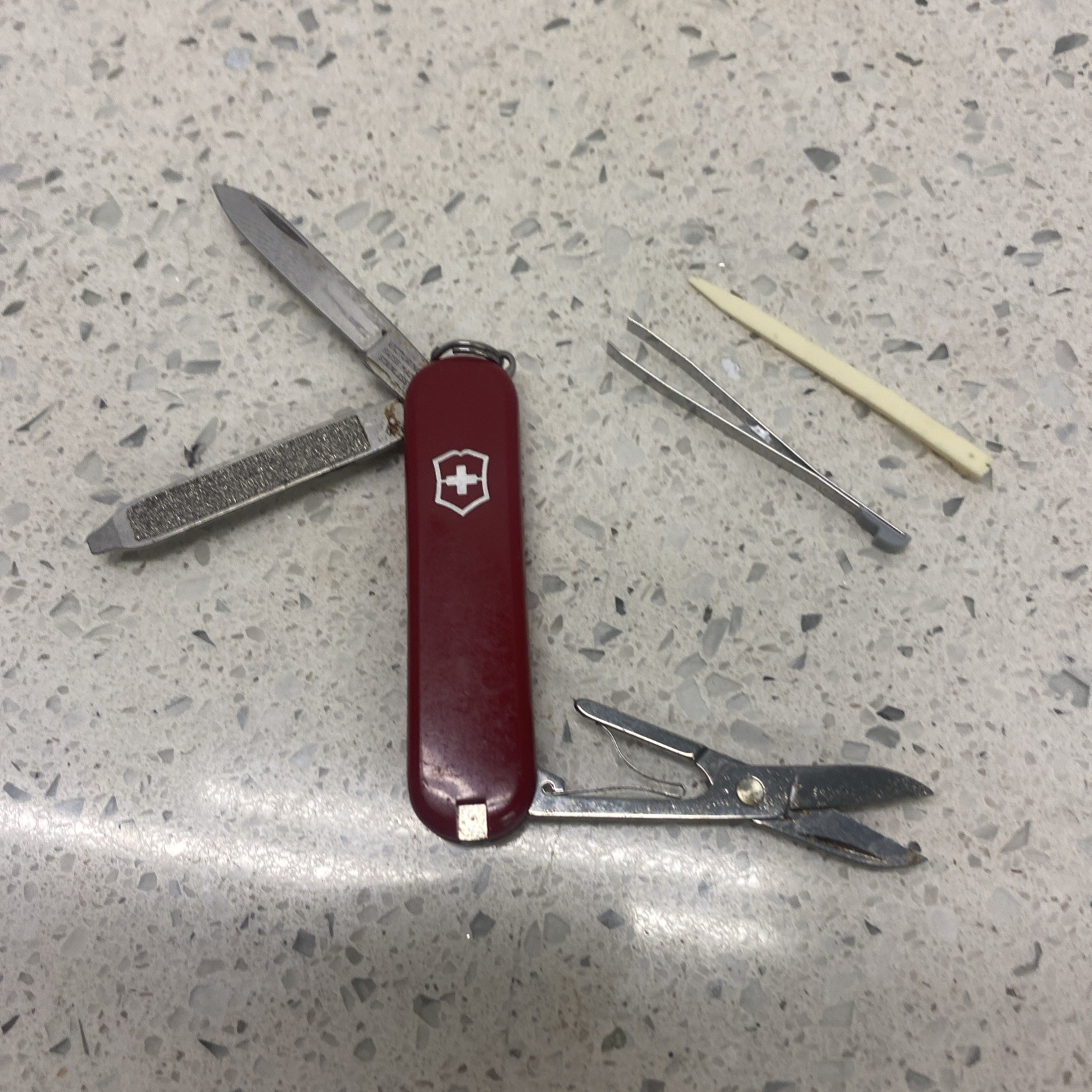 Victorinox Small Knife, Scissors, Nail File, Tweezers & Toothpick
