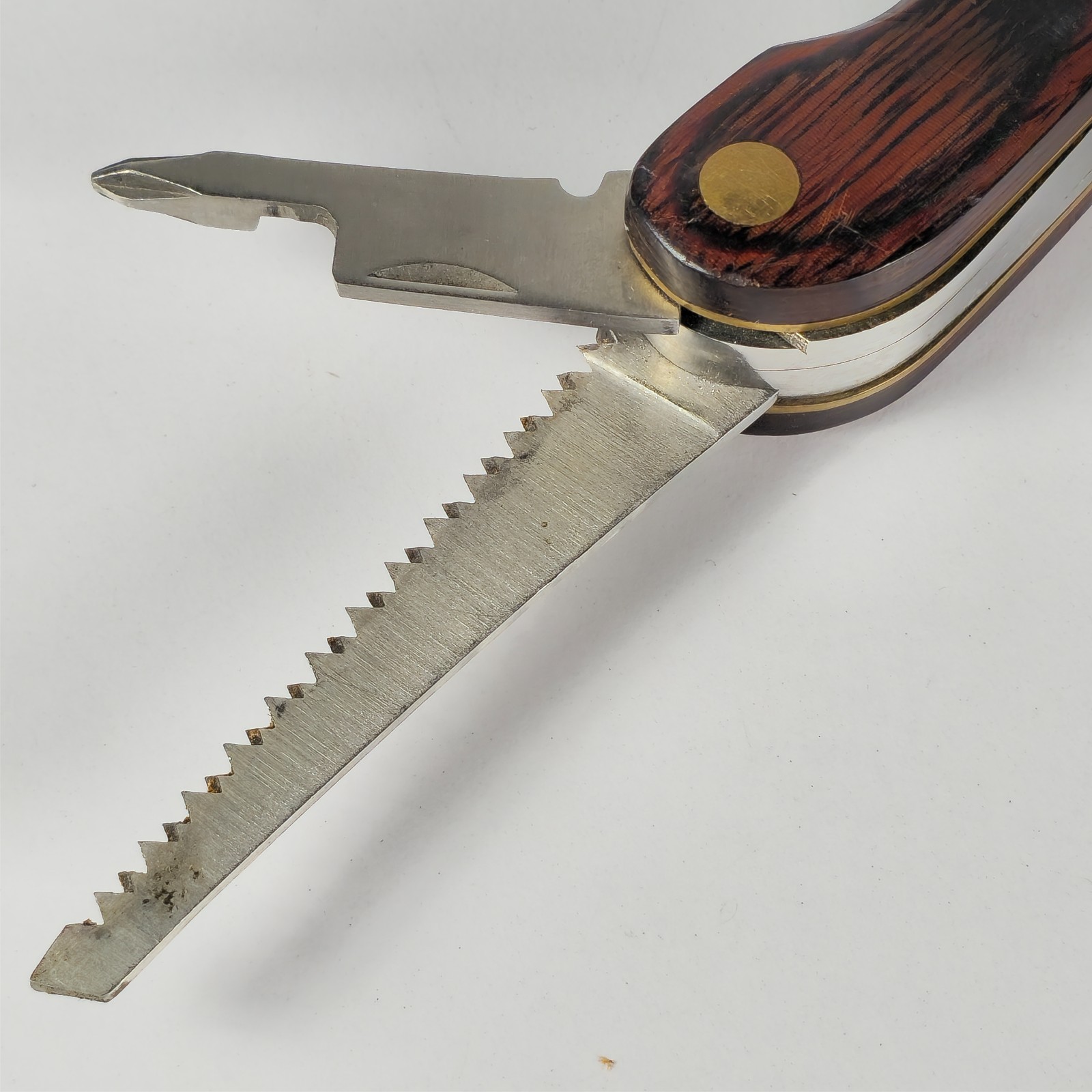 HUSKY 25 Years 25th Anniversary Limited Edition Multi-Tool Brass Wood vintage