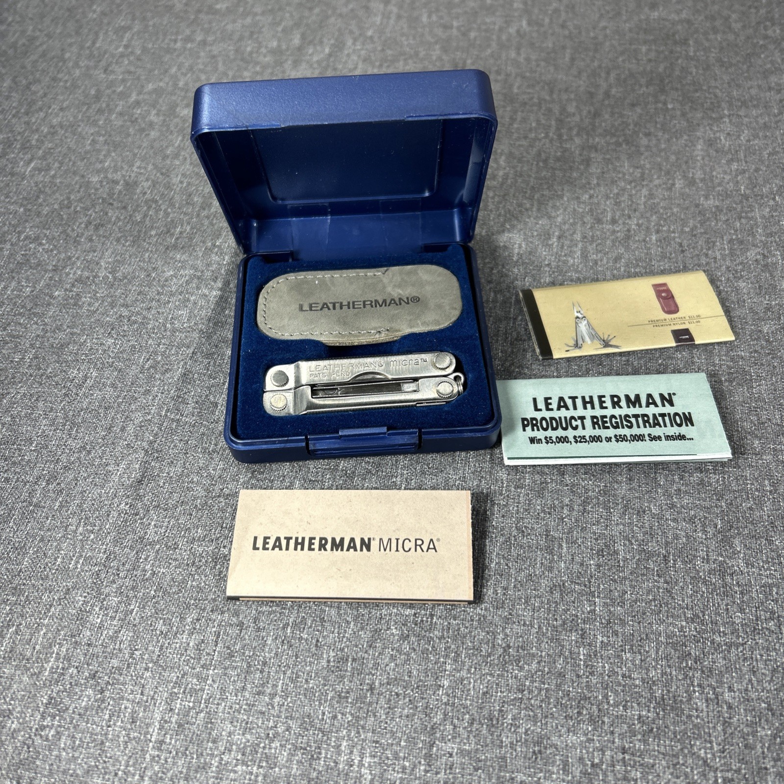 Leatherman Micra Special Edition Multi Tool Condition Original Box Registration