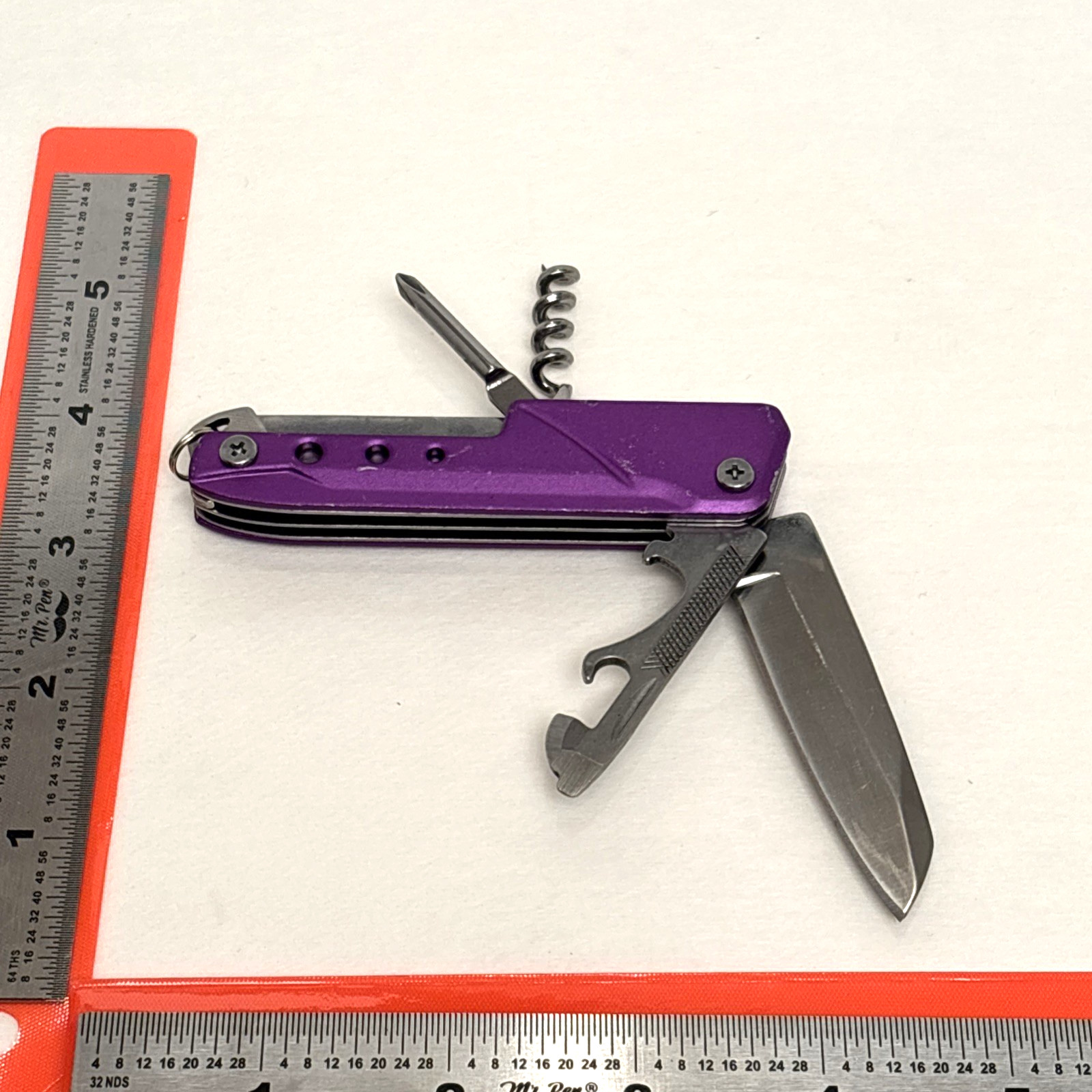 Cabela’s Pocket Tool Knife Purple Multiple Tools 6 Hunting Fishing Camping