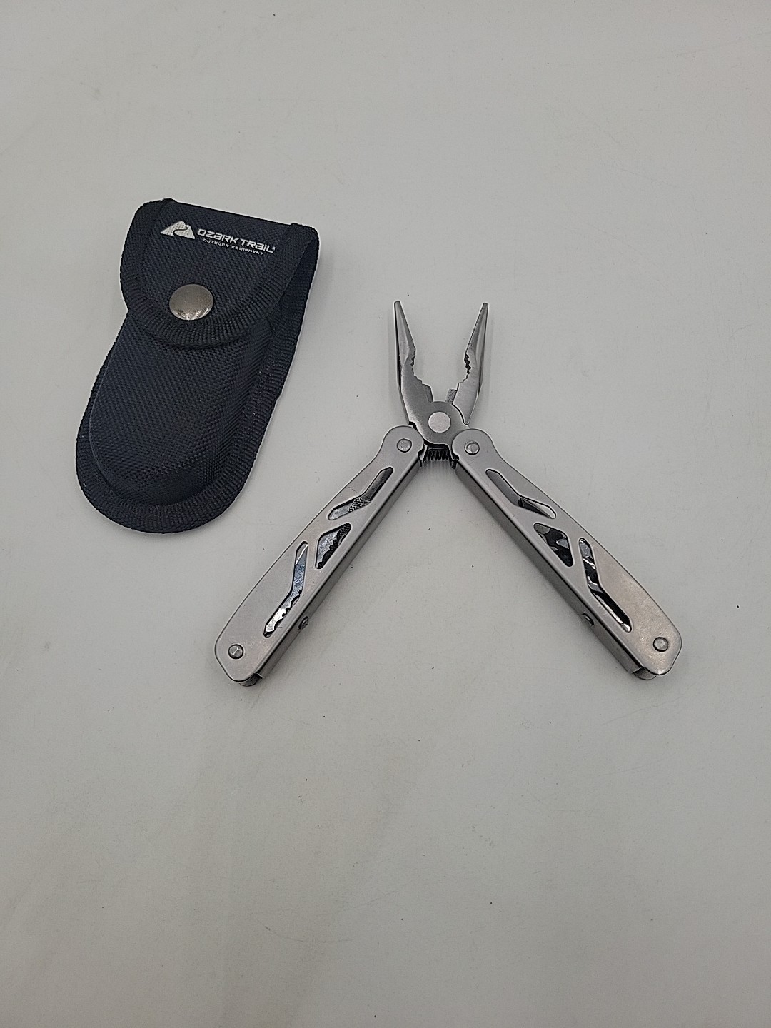 Ozark Trail 4in Multi-Tool 12-in-1 Pliers Knife Saw w/ Sheath EDC Camping Gear
