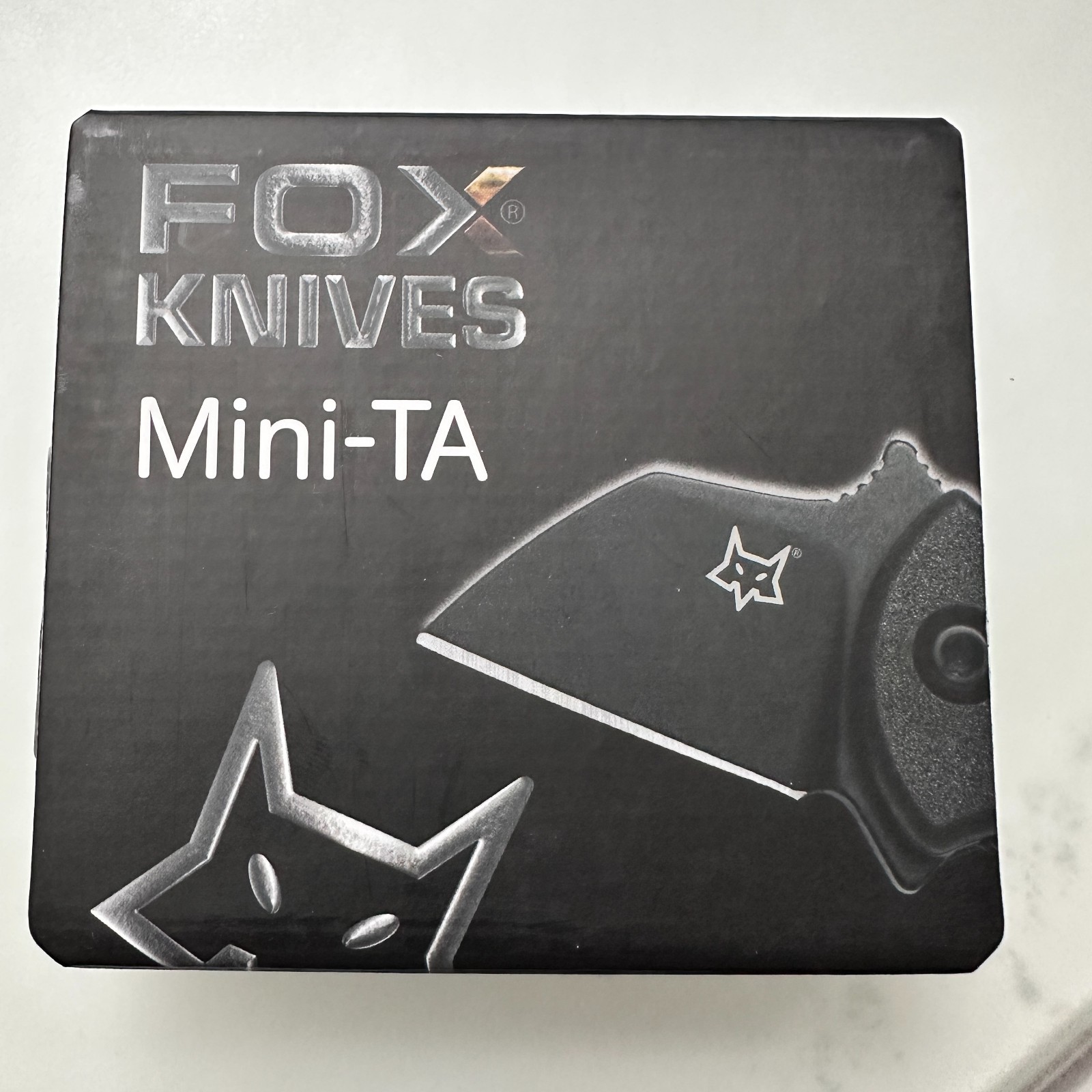 FOX KNIVES Mini-TA Folding FX-536 CB Knife 1″ Stainless Blade, Coyote Brown