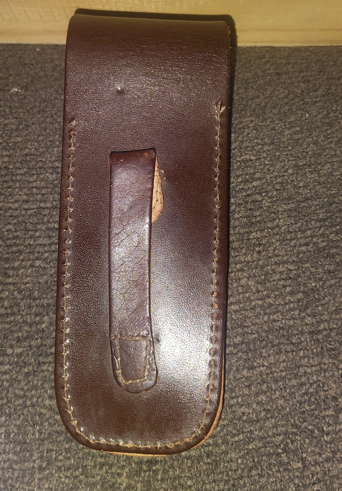 Original Vtg Leatherman Super Tool Pat. Pending w/leather Sheath #0201 CLEAN ++